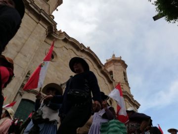 La marcha ya está en la plaza.