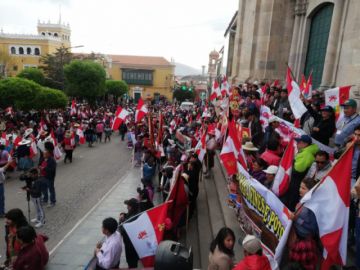 La marcha ya está en la plaza.