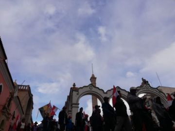 La marcha ya está en la plaza.