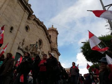 La marcha ya está en la plaza.