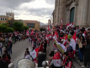 La marcha ya está en la plaza.