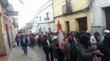 La marcha ya está en la plaza.