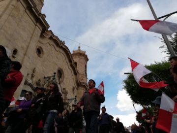 La marcha ya está en la plaza.