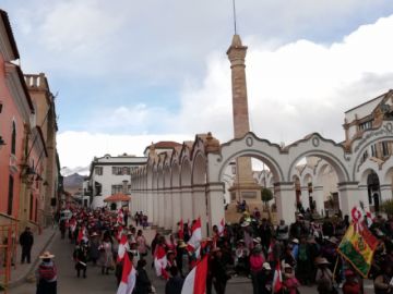 La marcha ya está en la plaza.