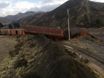 Descarrilamiento de tren.
