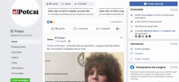La cuenta está llenada de noticias falsas.