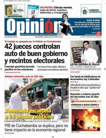 Opinión, Cochabamba.