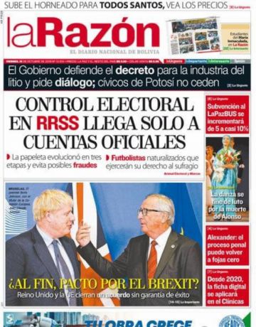 La Razón, La Paz.