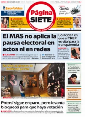 Página Siete, La Paz.