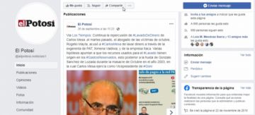 La cuenta está llenada de noticias falsas.