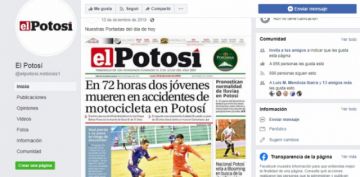 La cuenta está llenada de noticias falsas.