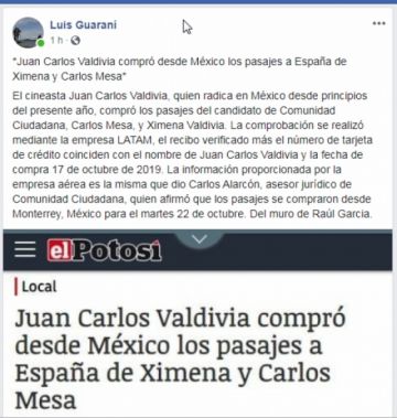 Este es el texto con el que se presenta la noticia falsa.