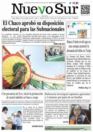 Nuevo Sur, Tarija.
