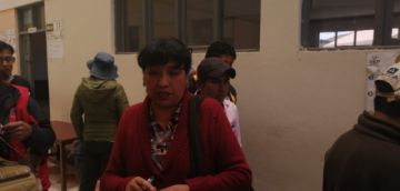 Daly Santa María emitió su voto.