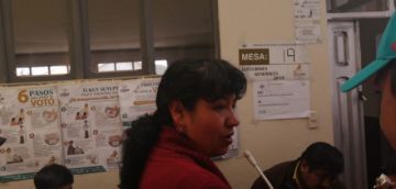 Daly Santa María emitió su voto.