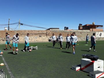 Entrenan en la zona de San Juan