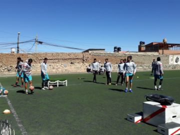 Entrenan en la zona de San Juan
