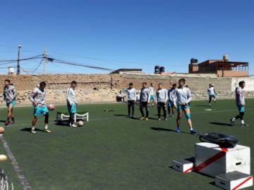 Entrenan en la zona de San Juan