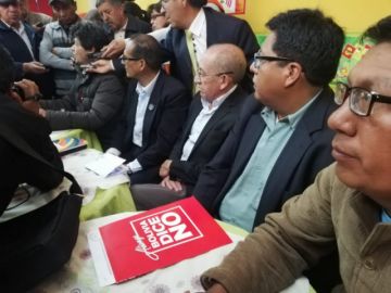 La conferencia de prensa.