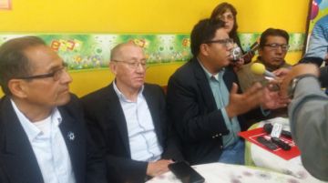 La conferencia de prensa.