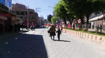 La circulación de motorizados fue mermando con el paso de las horas.