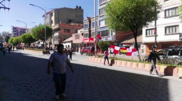 La circulación de motorizados fue mermando con el paso de las horas.