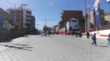 La circulación de motorizados fue mermando con el paso de las horas.