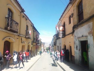 Banderas potosinas están en la ciudad.