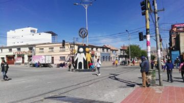 La circulación de motorizados fue mermando con el paso de las horas.