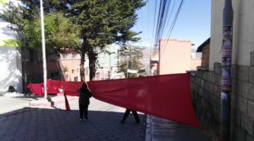 La circulación de motorizados fue mermando con el paso de las horas.
