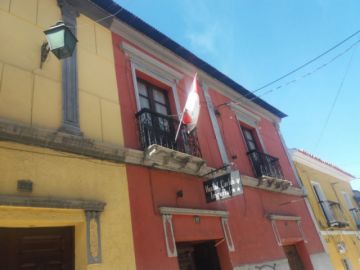 Banderas potosinas están en la ciudad.