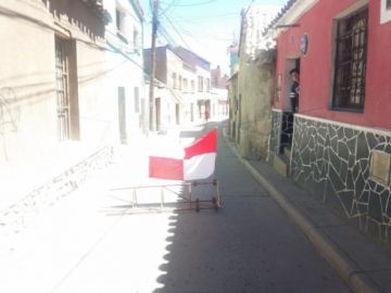 Banderas potosinas están en la ciudad.