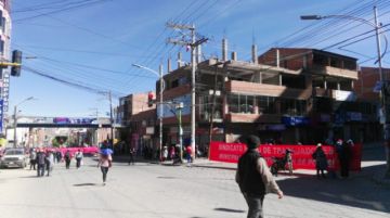 La circulación de motorizados fue mermando con el paso de las horas.