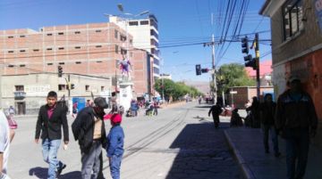 Panorama de las calles por la mañana