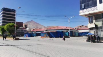 Panorama de las calles por la mañana