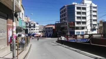 Panorama de las calles por la mañana