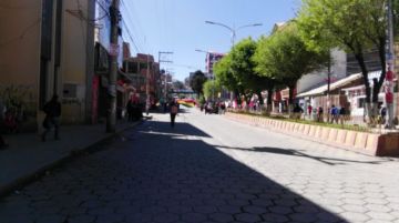 Panorama de las calles por la mañana