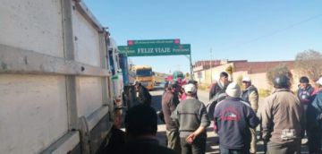 Bloqueo en garita.