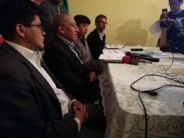 Informaron sobre su denuncia en una conferencia de prensa.
