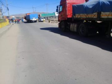 Bloqueo en garita.