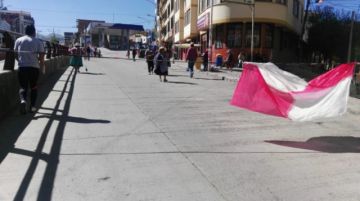 Panorama de las calles por la mañana