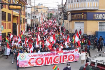 Marchistas demandan unidad  entre citadinos y campesinos