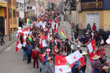 La marcha recorrió varias calles de la Villa Imperial.