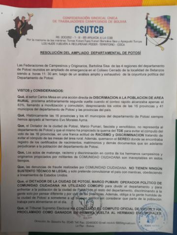Primera hoja del documento.