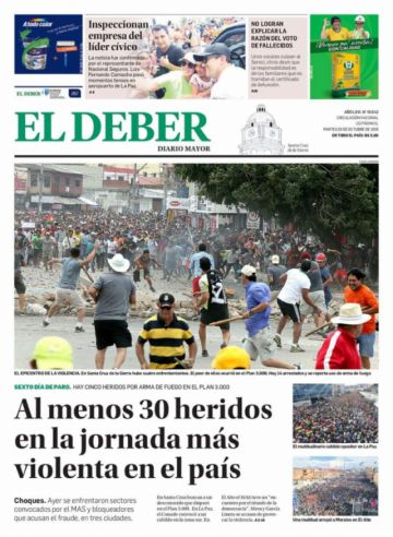 El Deber, Santa Cruz.