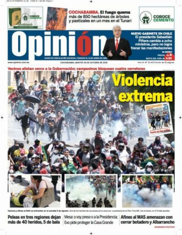 Opinión, Cochabamba.