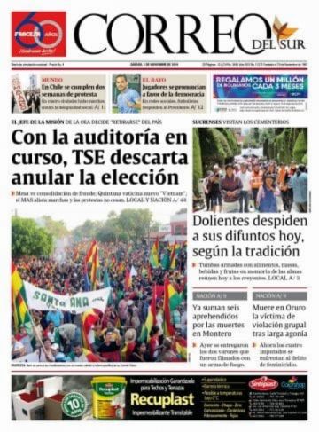 Revise los titulares de la prensa nacional