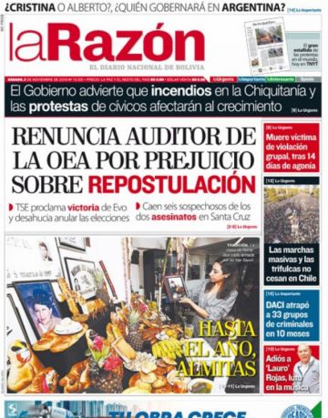 La Razón, La Paz.