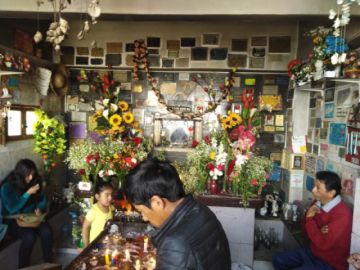 Las familias acuden desde temprano este domingo.