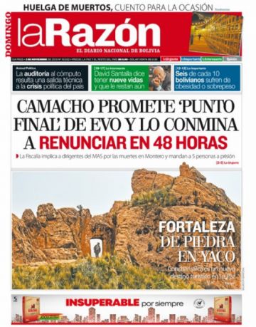 La Razón, La Paz.